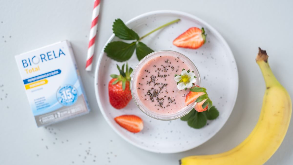 Smoothie iz jagod in banan za dnevni odmerek vitamina C